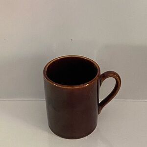 Little vintage espresso demitasse cup brown ceramic